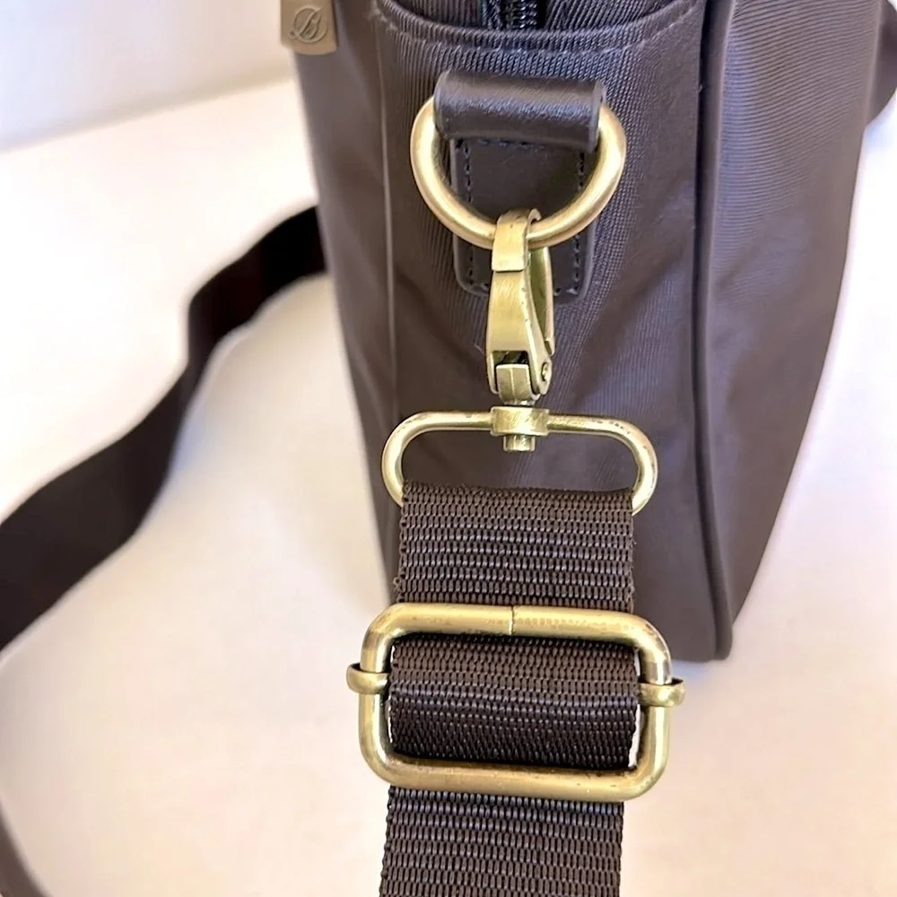 Ballantines Sling Bag in Brown with gold details